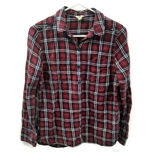 WOOLRICH flannel plaid button down medium